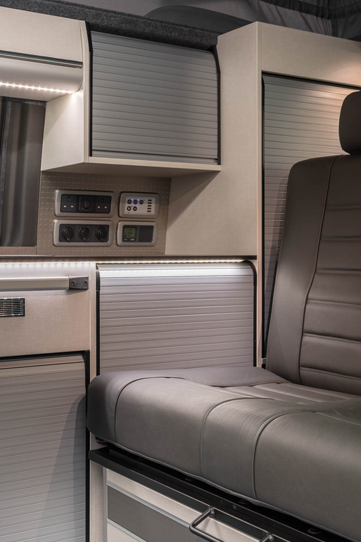 Interior of SWB Dreamaker VW Campervan