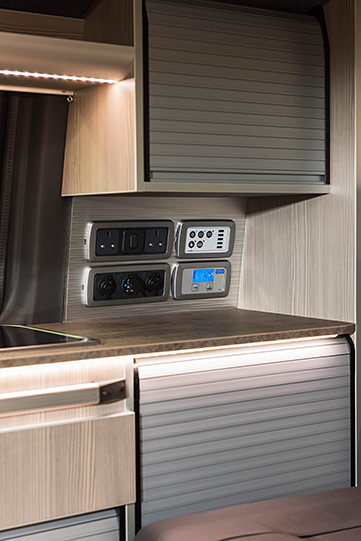 Interior of SWB Freerunner VW Campervan