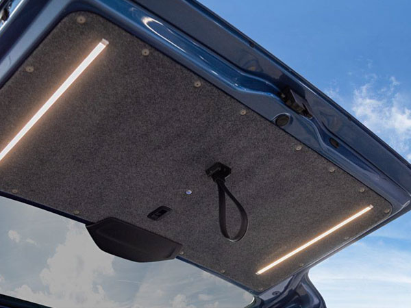 LED Tailgate downlighters on VW Transporter