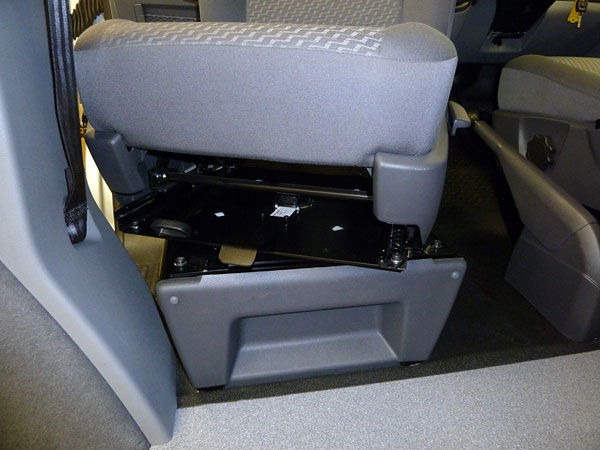 Concentric Swivel Plate on a VW Campervan seat